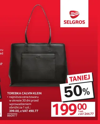 Torebka Calvin Klein promocja w Selgros