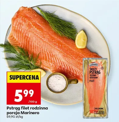 Pstrąg filet rodzinna porcja promocja w Biedronka