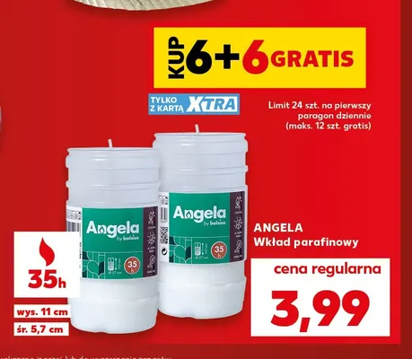 Wkład parafinowy Angela promocja w Kaufland