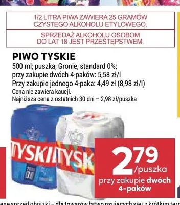 Piwo Tyskie Gronie promocja w Stokrotka