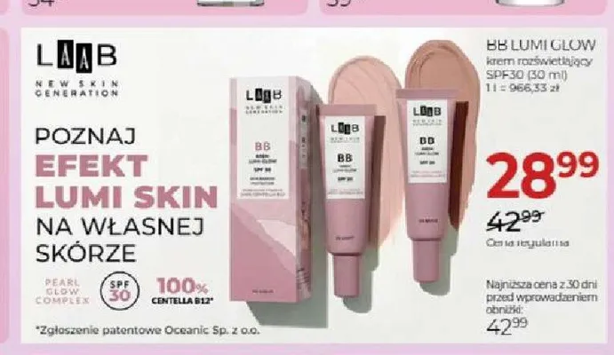 Krem rozświetlający BB Lumi Glow LAAB promocja w Drogerie Jawa