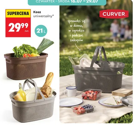 Kosz uniwersalny Curver 21 l promocja w Biedronka