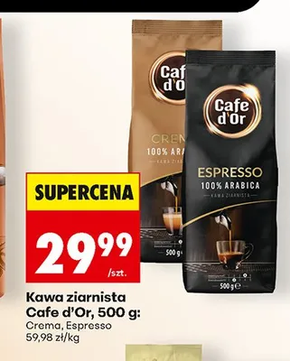 Kawa ziarnista Cafe d'Or Espresso promocja w Biedronka