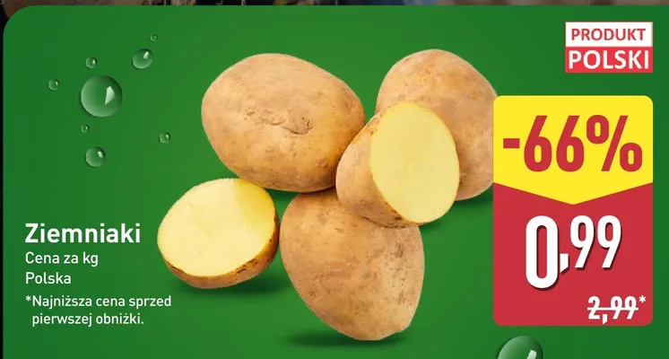 Ziemniaki Polska promocja w Aldi