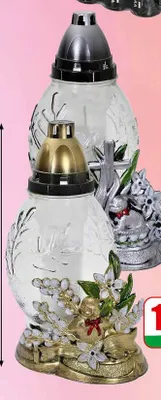 Znicz szklany z wpinką DNB promocja w Dino