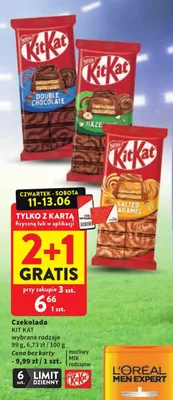 Czekolada KitKat Hazelnut promocja w Intermarche