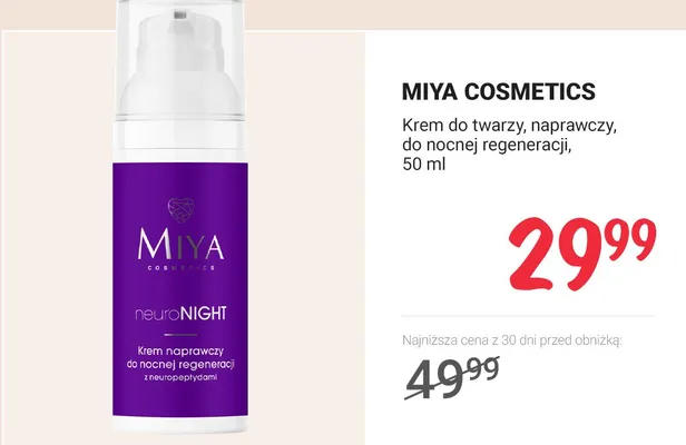 Krem do twarzy, naprawczy, do nocnej regeneracji promocja w Rossmann