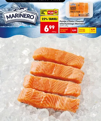 Porcje z fileta z łososia atlantyckiego Marinero promocja w Biedronka