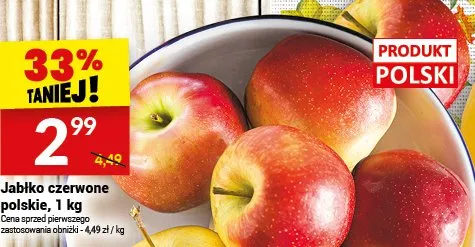 Jabłko czerwone polskie promocja w Twój Market