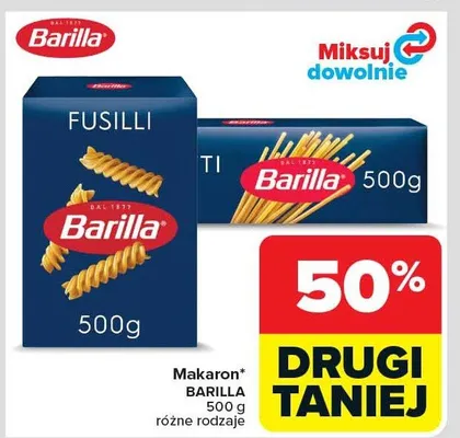 Makaron różne rodzaje promocja w Carrefour