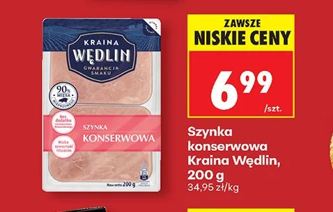 Szynka konserwowa Kraina Wędlin promocja w Biedronka