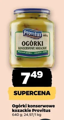 Ogórki konserwowe kozackie promocja w Netto