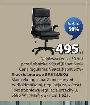 Krzesło biurowe Kastbjerg promocja w Jysk