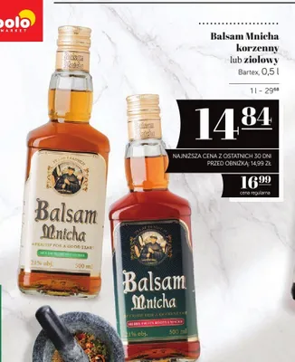 Balsam Mnicha korzenny Bartex promocja w POLOmarket