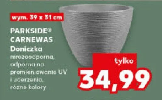 Doniczka mrozoodporna Carnewas promocja w Kaufland
