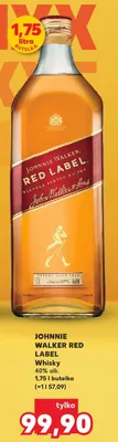 Whisky Johnnie Walker Red Label promocja w Kaufland