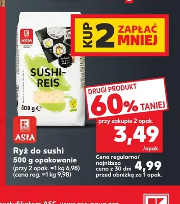 Ryż do sushi Asia promocja w Kaufland