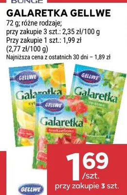 Galaretka Gellwe promocja w Stokrotka