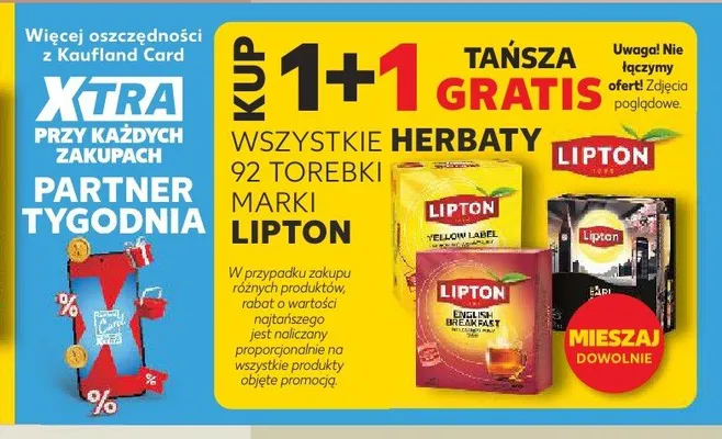 Herbata Lipton English Breakfast promocja w Kaufland
