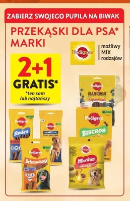 Przekąski dla psa Pedigree promocja w Intermarche