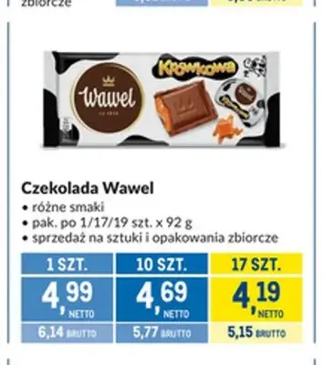 Czekolada Wawel promocja w Makro