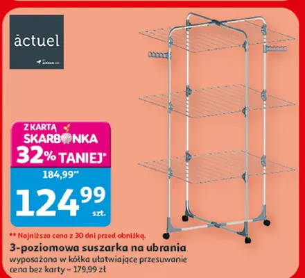 3-poziomowa suszarka na ubrania promocja w Auchan