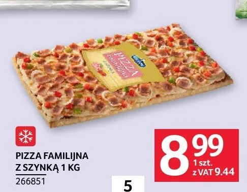 Pizza familijna z szynką promocja w Selgros