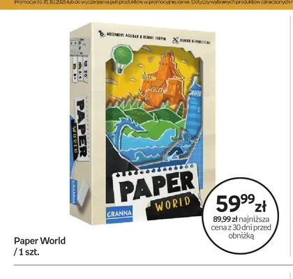 Gra Paper World Granna promocja w Empik