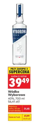 Wódka Wyborowa promocja w Biedronka