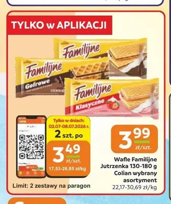 Wafle Familijne Jutrzenka promocja w Gama