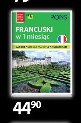 Książka Francuski w 1 miesiąc Pons promocja w Empik