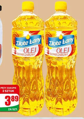 Olej słonecznikowy Złote Łany promocja w Dino