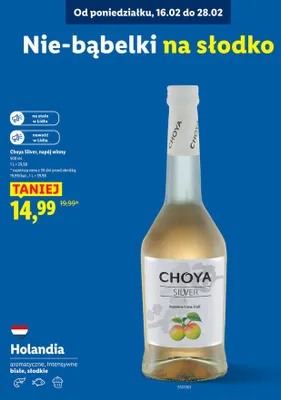 Napój winny aromatyczny intensywny biały słodki promocja w Lidl