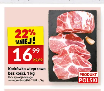Karkówka wieprzowa bez kości promocja w Twój Market