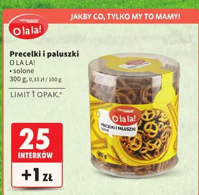 Precelki i paluszki solone promocja w Intermarche