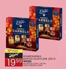 Bombonierka Baryłki Wedel promocja w Wafelek