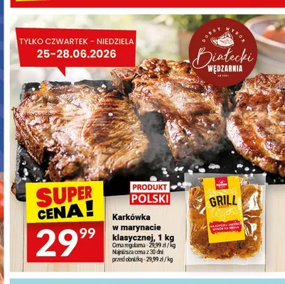 Karkówka w marynacie klasycznej Białecki Wędzarnia promocja w Twój Market
