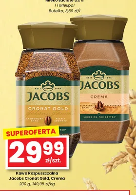 Kawa rozpuszczalna Jacobs Cronat Gold promocja w emma MARKET