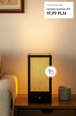 Lampka stołowa LED promocja w Sinsay