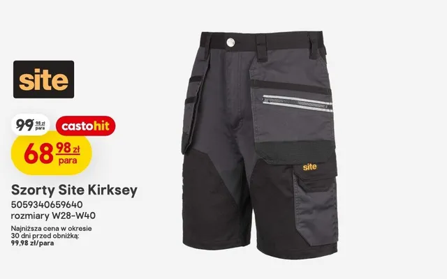 Szorty Site Kirksey promocja w Castorama