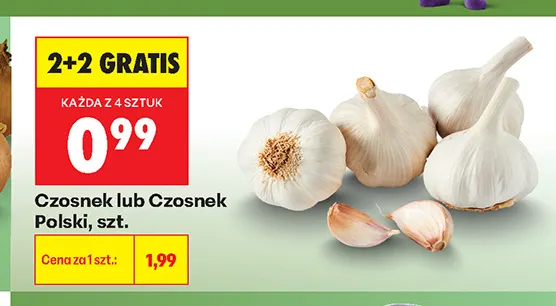 Czosnek promocja w Biedronka
