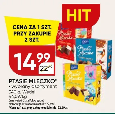 Ptasie mleczko promocja w Chata Polska