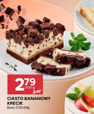 Ciasto bananowy krecik Bizon promocja w Stokrotka