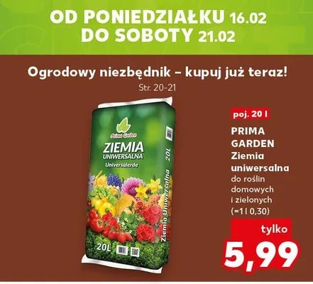 Ziemia uniwersalna do roślin domowych i zielonych promocja w Kaufland