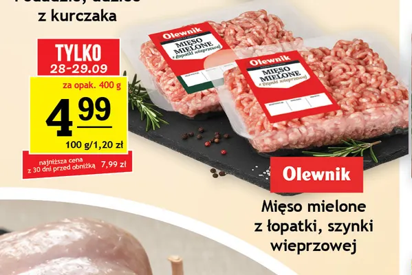 Mięso mielone z szynki wieprzowej Olewnik promocja w Gram Market