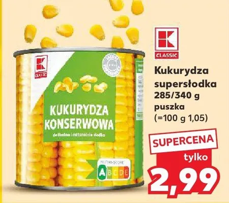 Kukurydza konserwowa promocja w Kaufland