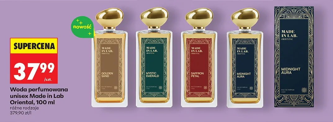 Woda perfumowana unisex Oriental, różne rodzaje promocja w Biedronka