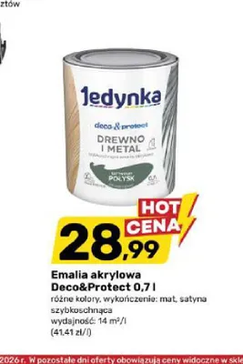 Emalia akrylowa Jedynka Deco & Protect promocja w Bricomarche