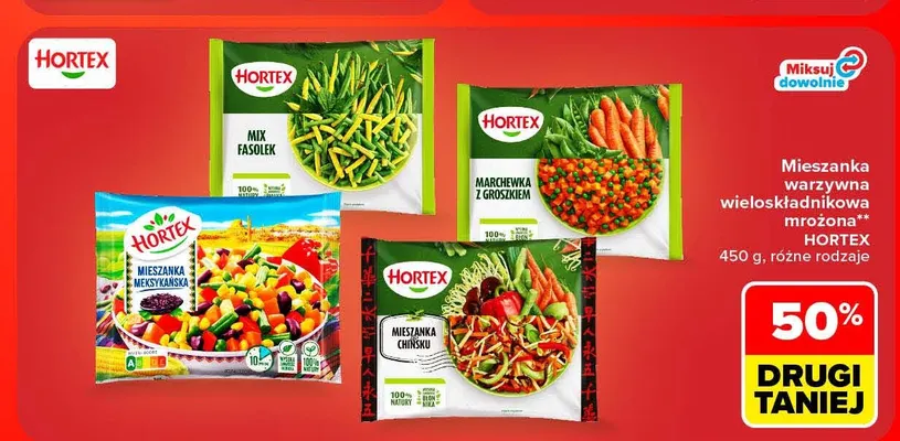 Mieszanka warzywna chińska Hortex promocja w Carrefour