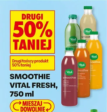 Smoothie różne rodzaje promocja w Biedronka